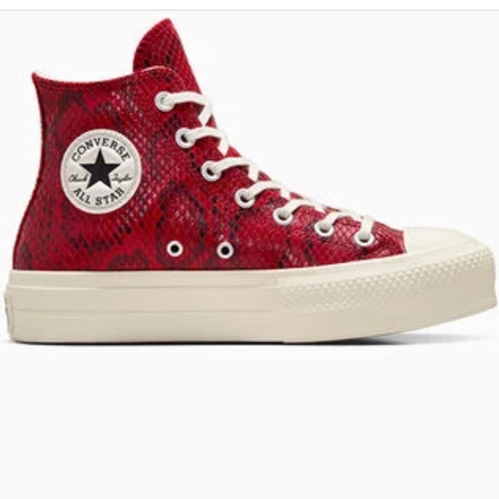 Converse Chuck Taylor All Star Lift Platform Snakeskin Print HIGH TOP SHOE - Picture 5 of 14